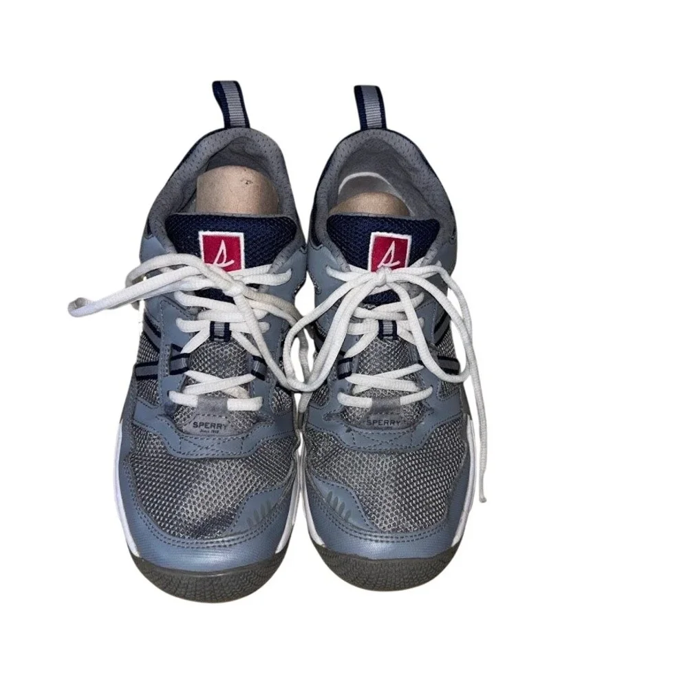 Sperry 7 Seas Sneaker Mens 9.5 Blue Mesh‎ Boat Shoe Athletic Coastal Sport